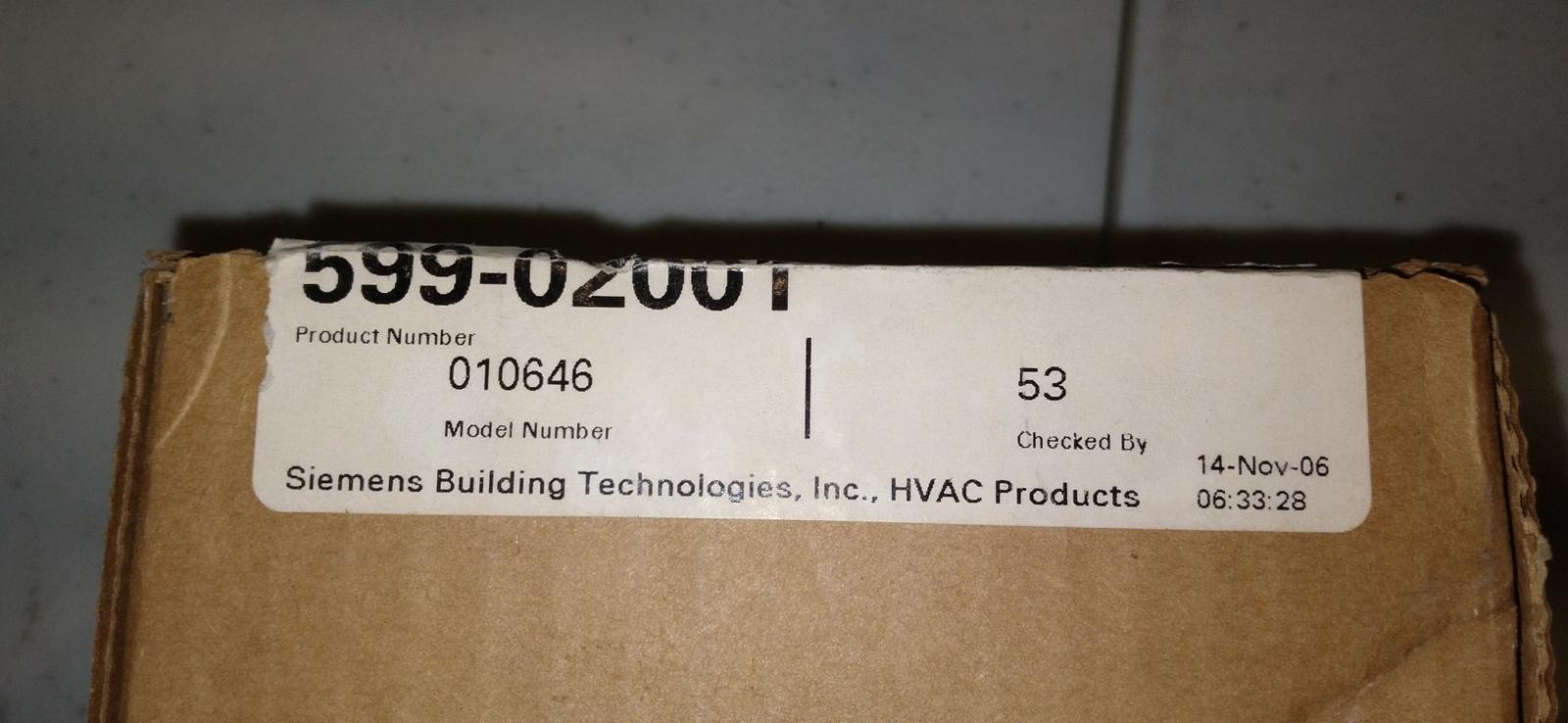 599-02001 010646 VF 599 SERIES VALVE 1/2" 250CLASS 2WAY 0.4CV 10-15PSI