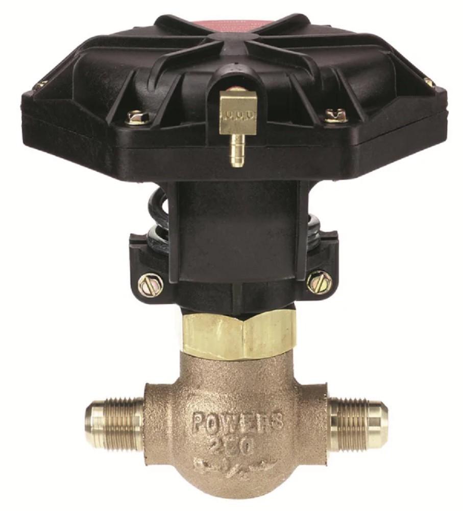 658-0012 1" Valve Size, 10 Cv, Normally Open,Angle Union, to psi