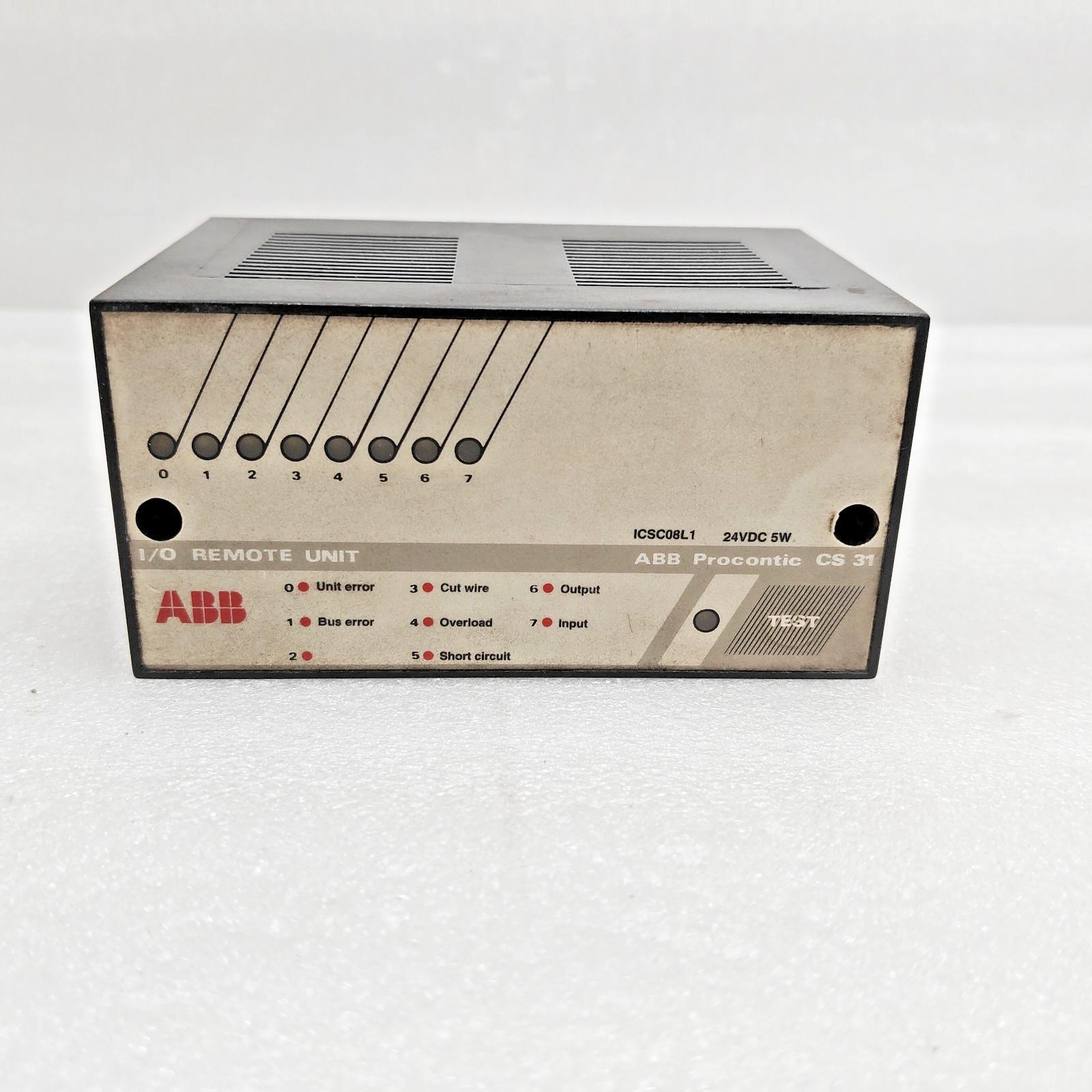 ICSC08L1 Procontic CS31 I/O Remote Unit 24V DC 5W decentralized system
