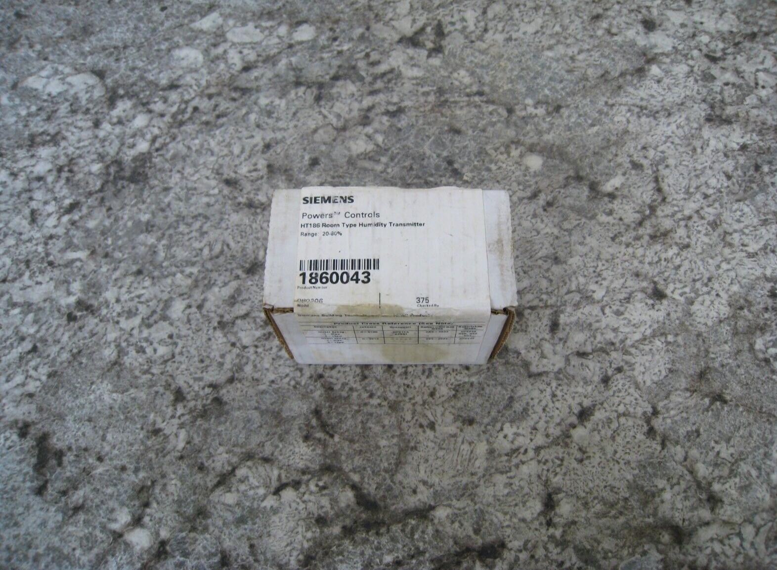 Powers Controls 186-0043 HT186 20-80% RH Room Humidity Transmitter