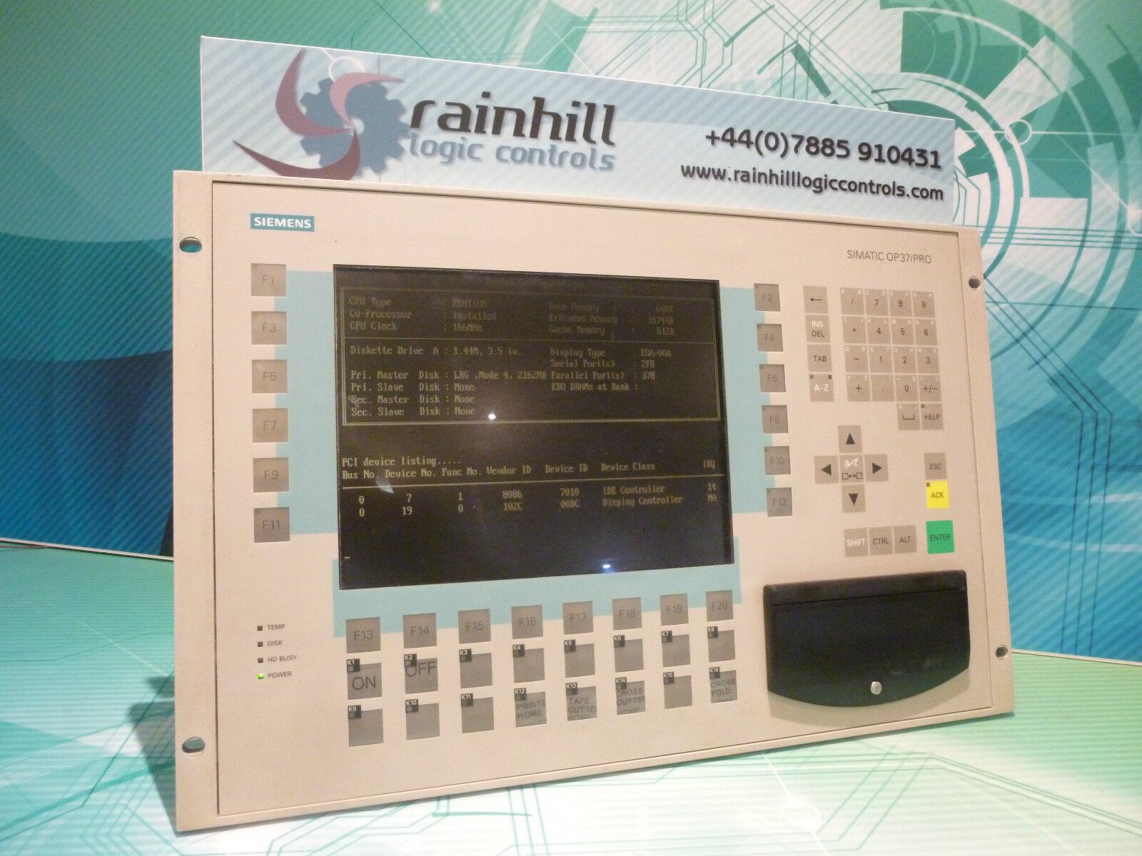6AV6 541-0AA05-0BA0. OP37 PRO. HMI, Operator Panel. UK/EU Read)