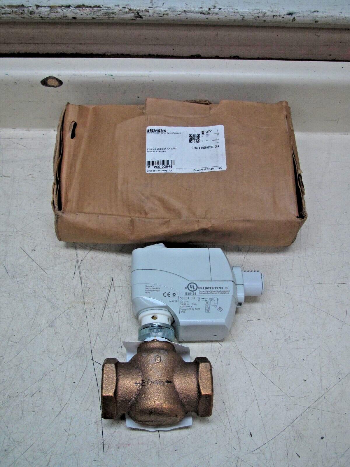 2-Way 1" Brass Powermite 599 Series Valve Actuator P/N: 260-02046