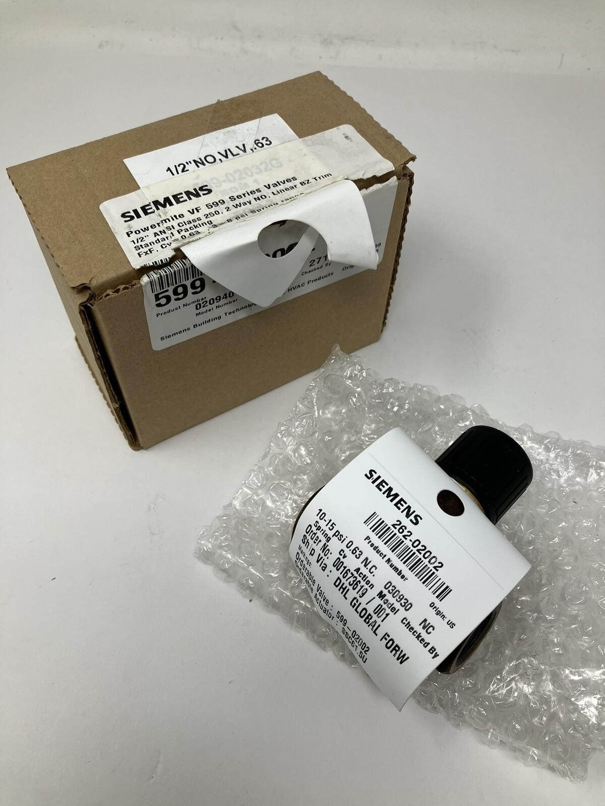 262-02002 Valve assy NC 1/2"0.63Cv FxF Elect Act SR Mod 0-10