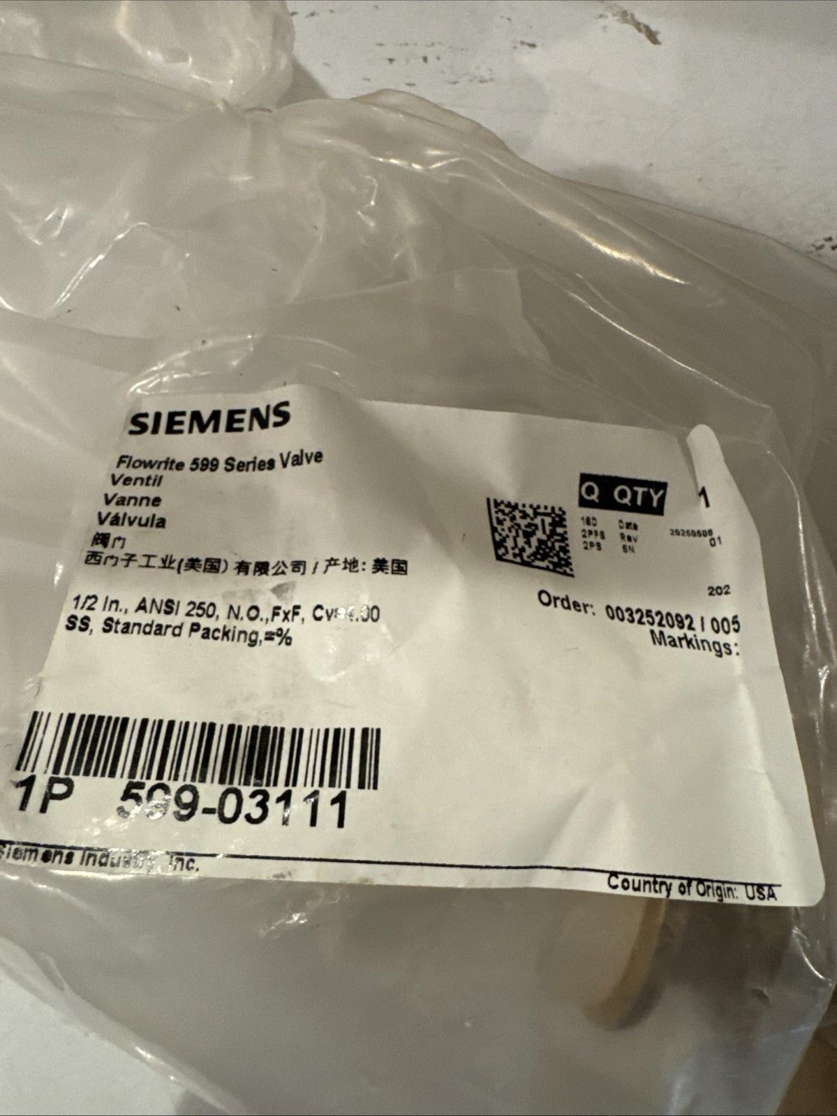 Flowrite 599 Series Valve 1/2” ANSI 250 Model#599-03111