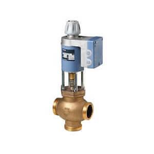 268-03204 1-1/4 3-Way Brass Mixing Valve Actuator Female Female 3-8