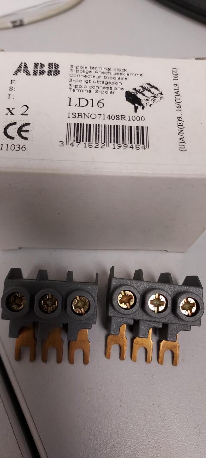 LD16 3-Pole Terminal Block Lot Total of S) boxes
