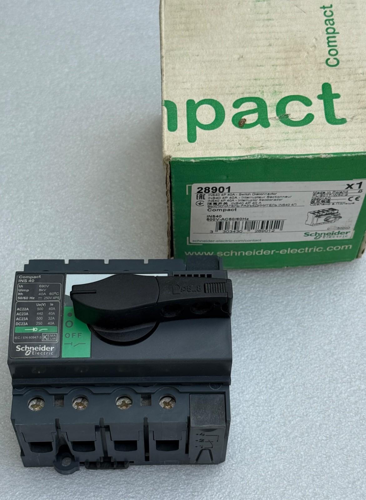 28901 ISOLATOR SW 40A 4P INS40