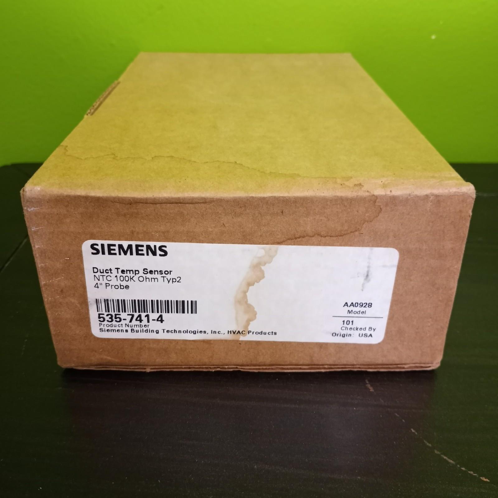 535-741-4 Duct Temp Sensor NTC 100K Ohm 4" Probe Temperature NIB