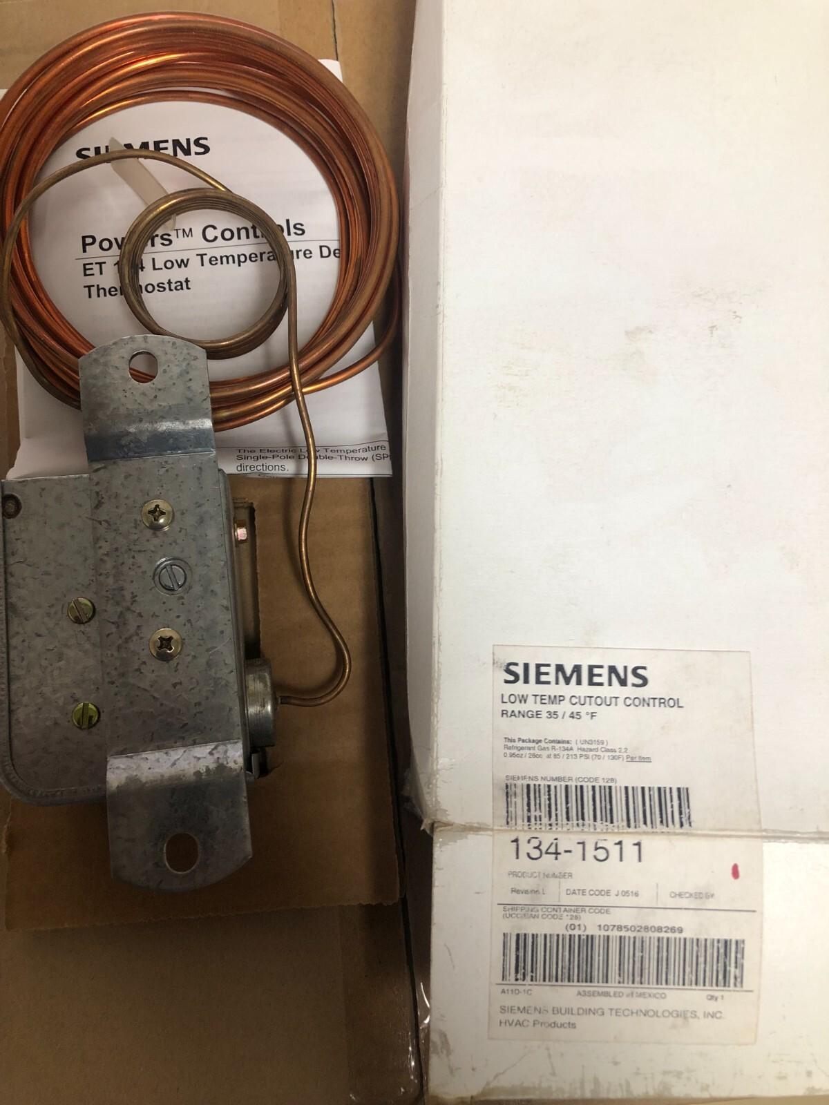 134-1511 Low Temperature Cutout Control Range 35 to 45 deg
