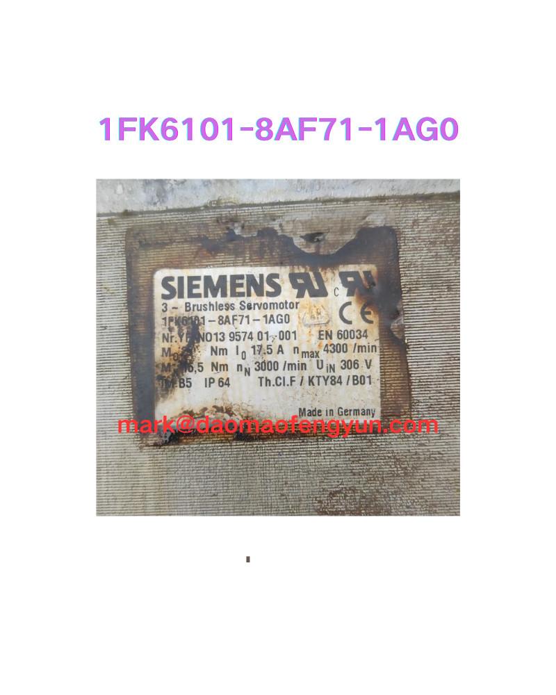 1FK6101-8AF71-1AG0 Second hand motor test OK,