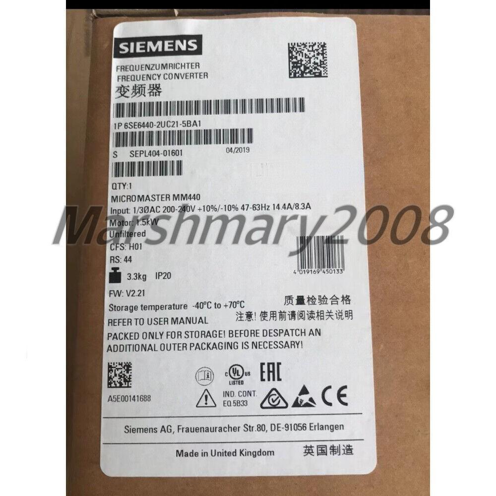 6SE6 440-2UC21-5BA1 6SE6440-2UC21-5BA1 In Box