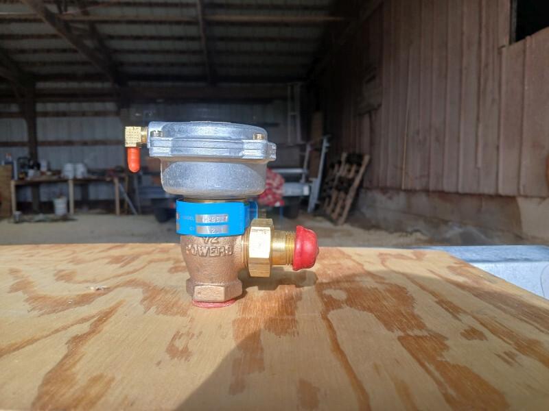 Landi 2-WAY NO Straight Thru Valve, 1/2" NPT, 3-8 PSI-656-0017