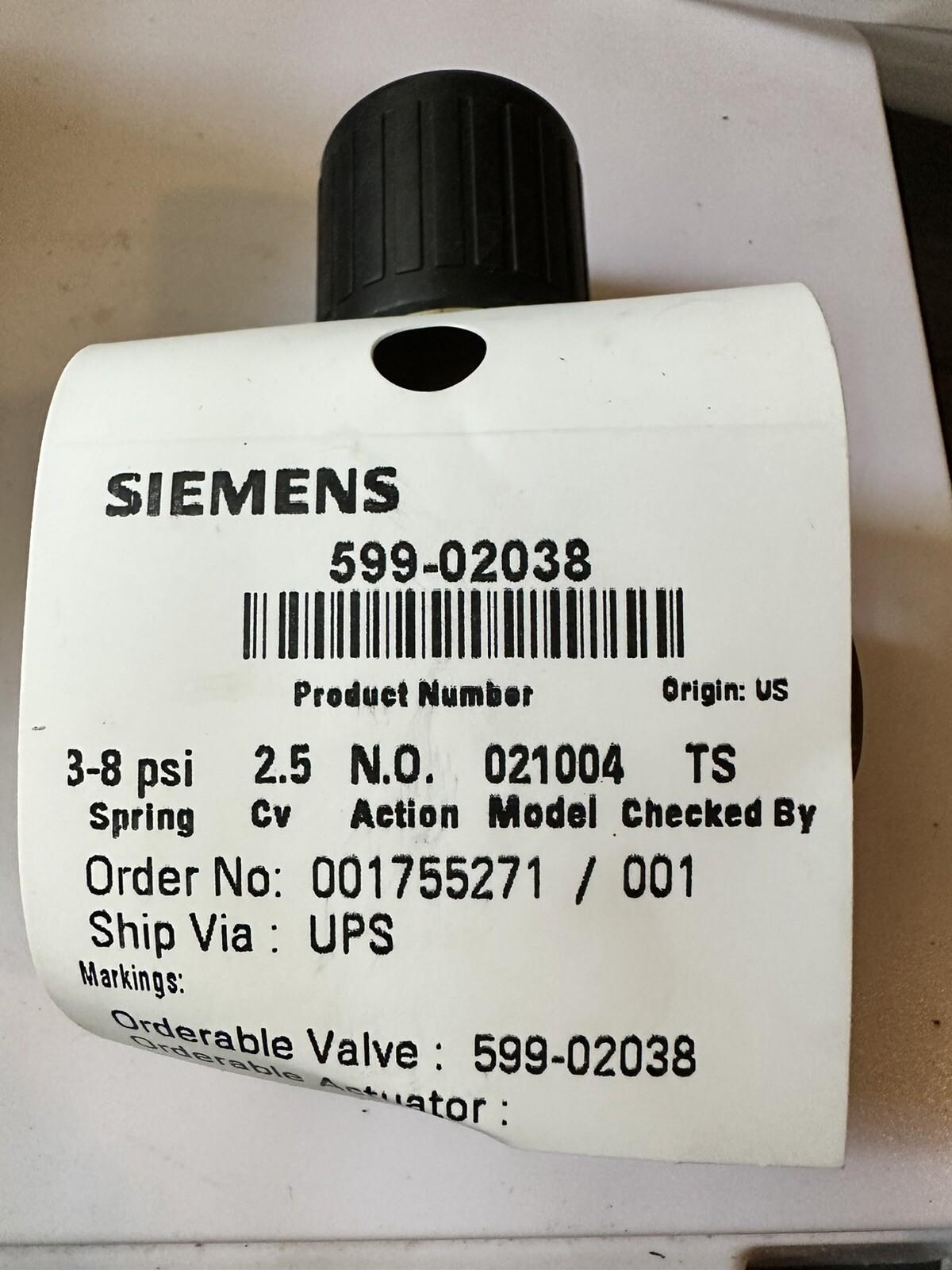 POWERMITE VF 599 SERIES CONTROL VALVE 599-02038 1/2" ANSI WAY NO