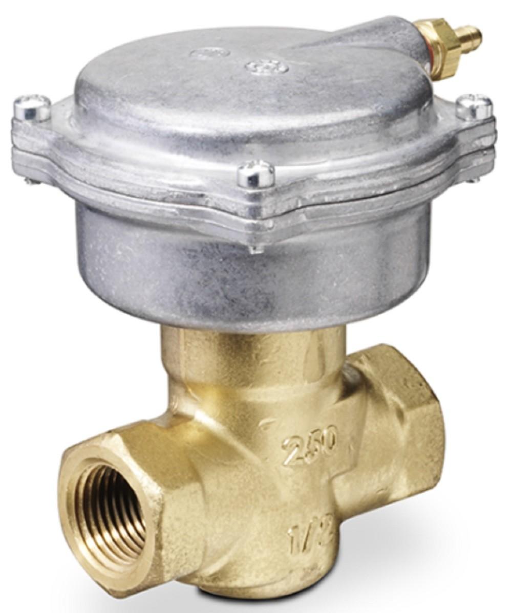 258-02014C 1" 2-Way N/C Brass Valve Actuator, 8-13 PSI, 10.0 Cv)