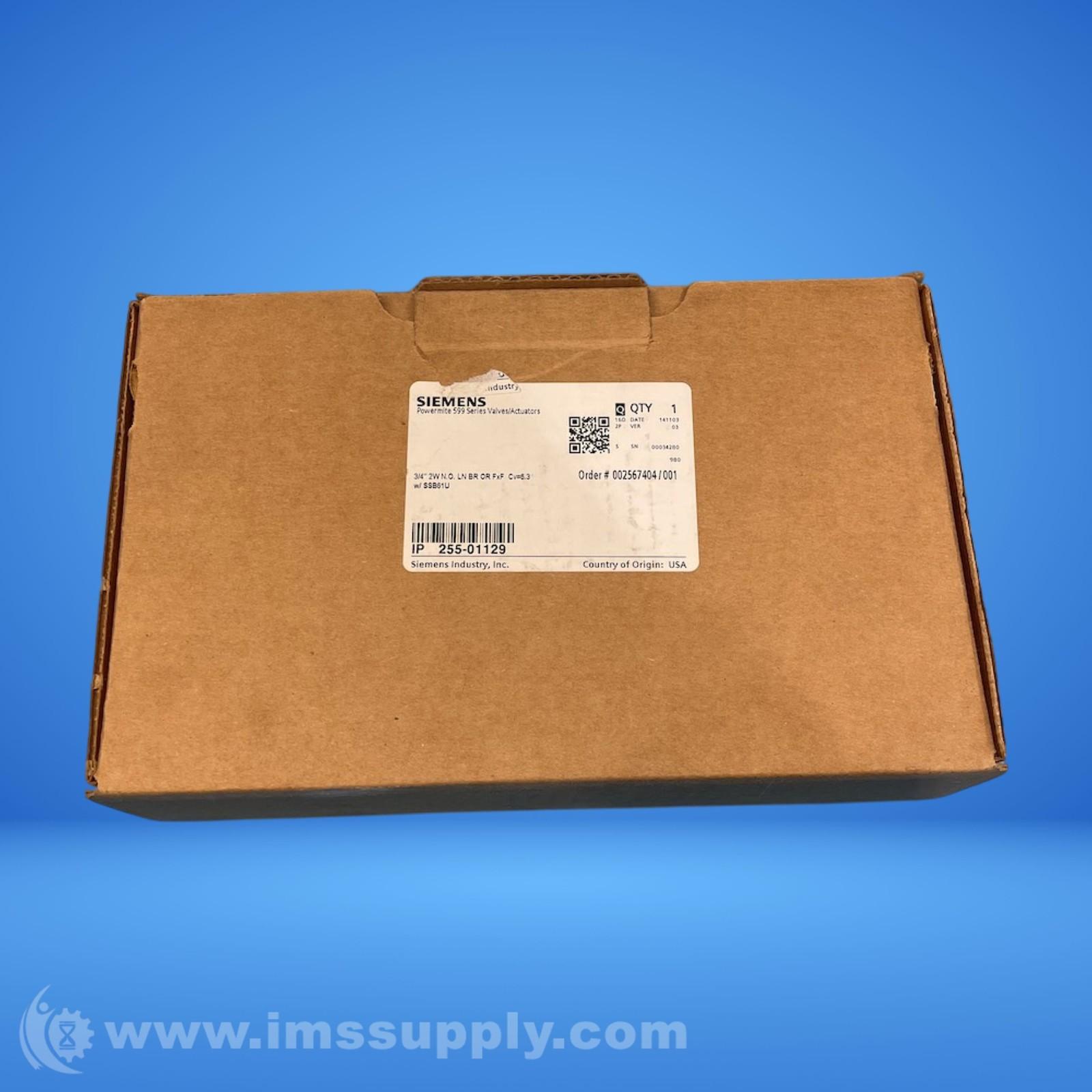 255-01129 2-Way Brass Control Valve FNOB