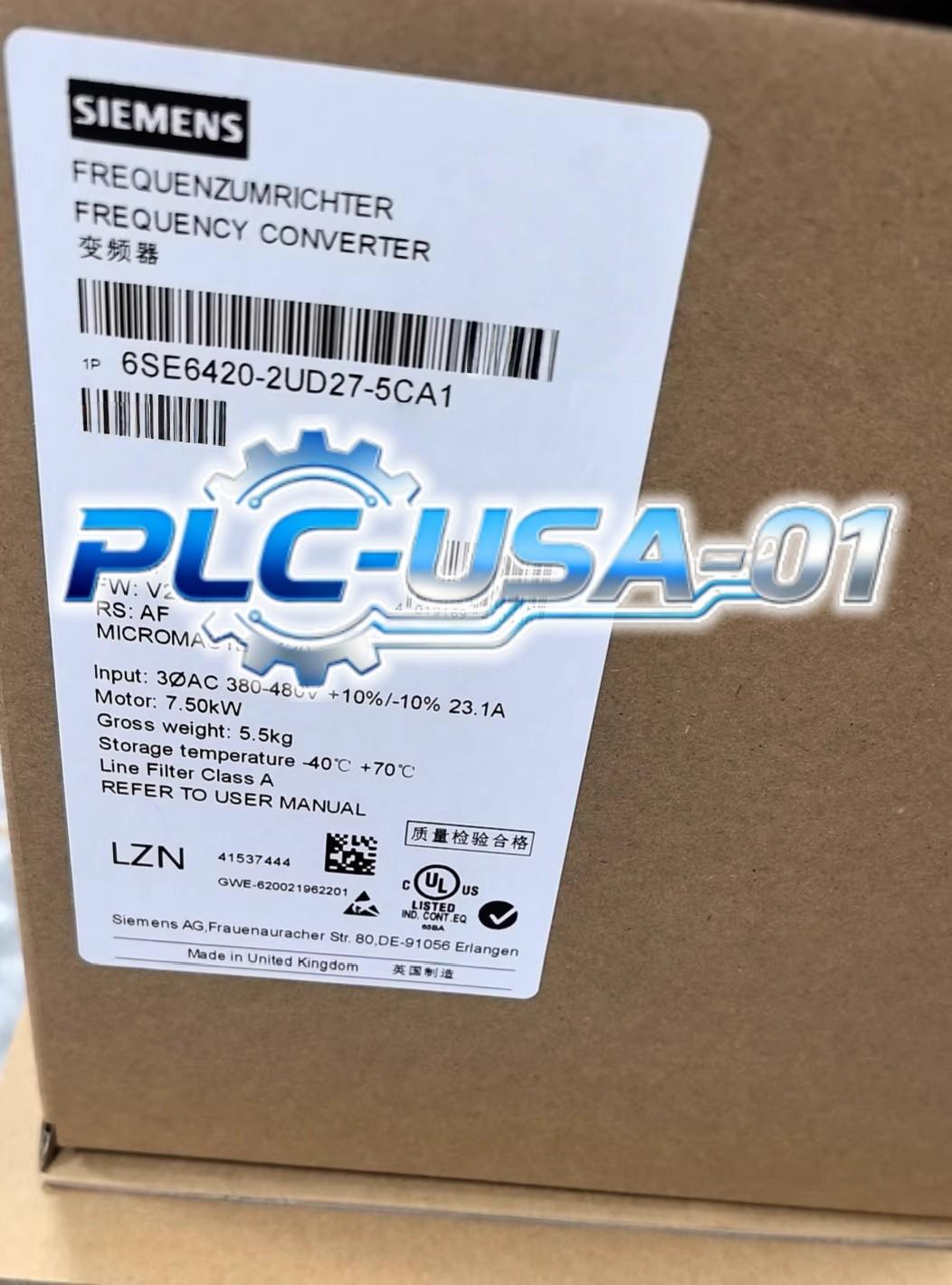 6SE6420-2UD27-5CA1 Converter 6SE6 420-2UD27-5CA1 PLC