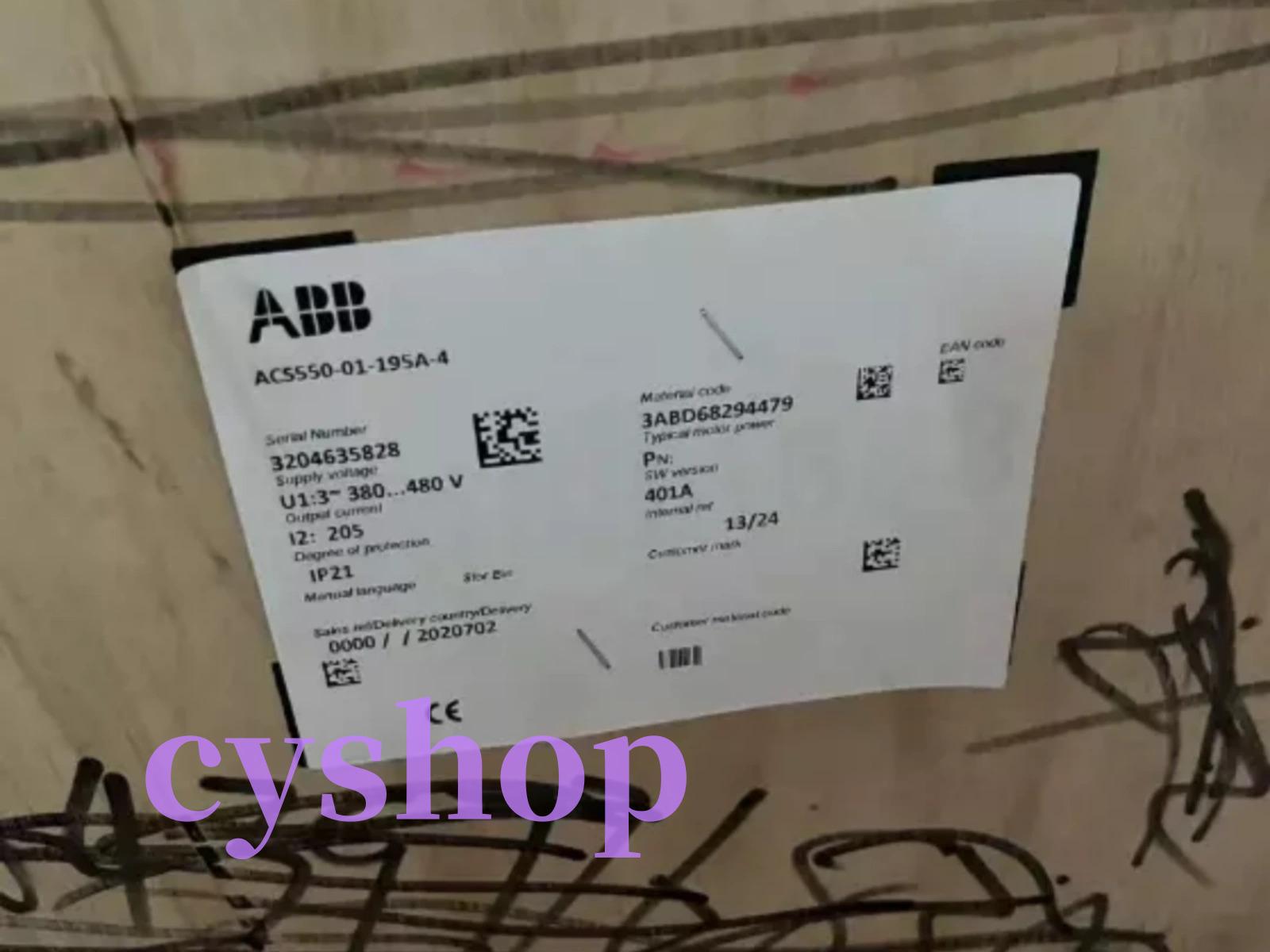 ACS550-01-195A-4 110KW IN STOCK Frequency inverter BY