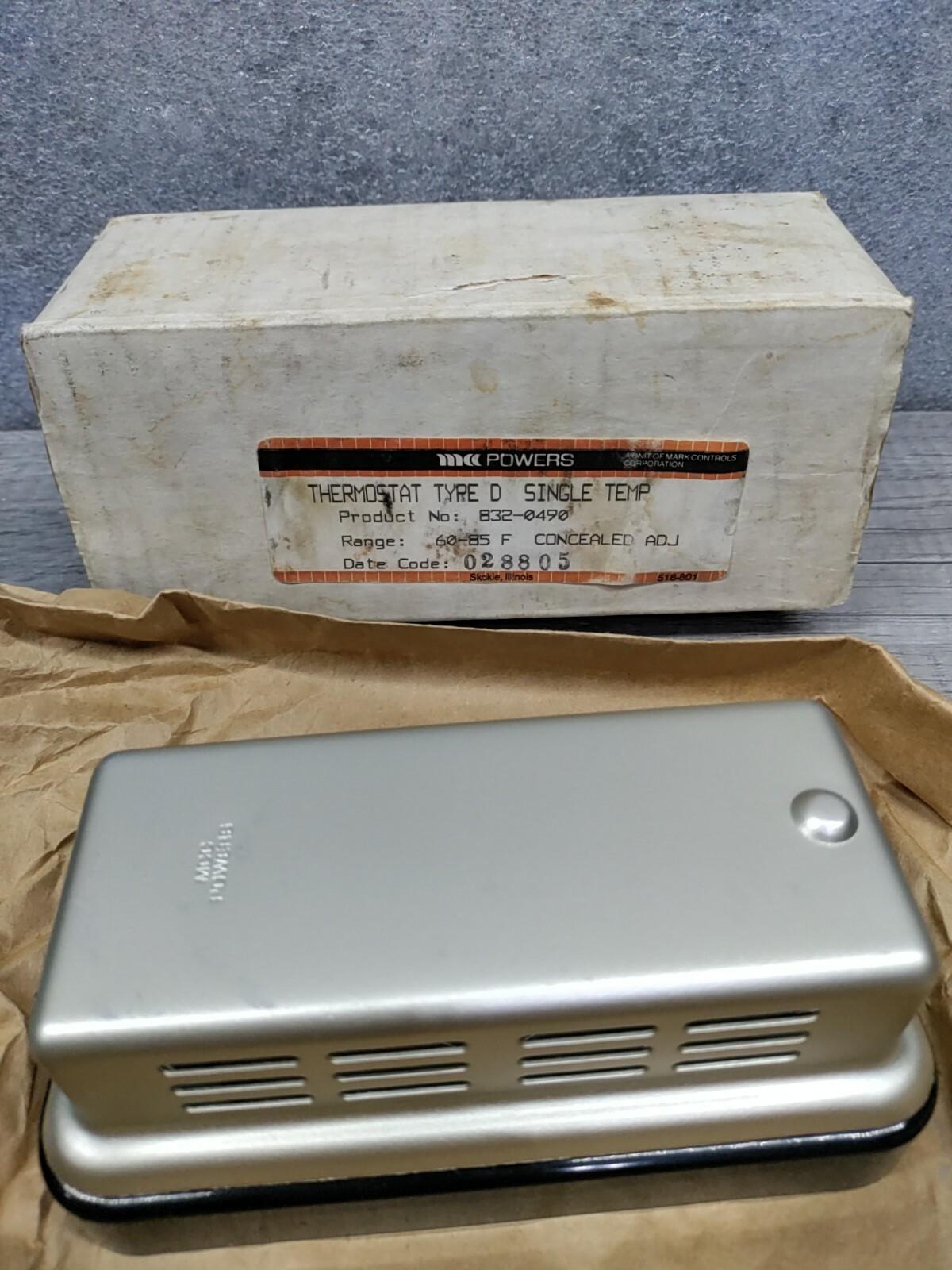 powers) 832-0490 direct acting pneumatic thermostat