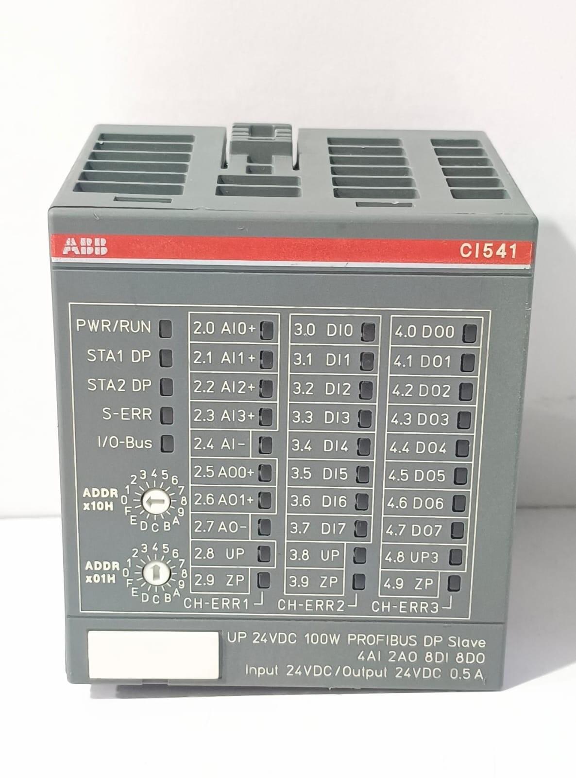 CI541-DP 1SAP224100R0001 Profibus DP Bus Module 8DI/8DO/4AI/2AO, 24VDC