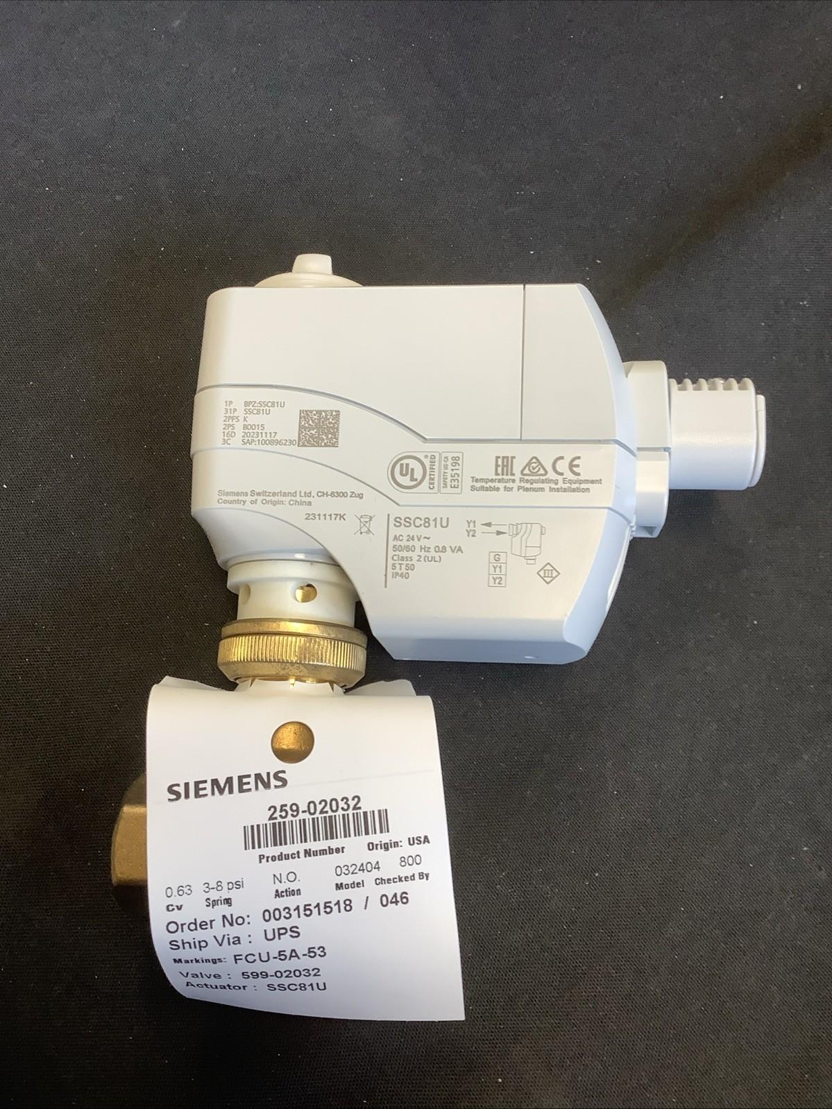 Industry Actuator Valve. 259-02032 C7