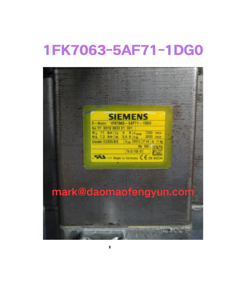 1FK7063-5AF71-1DG0 Second hand motor test OK,