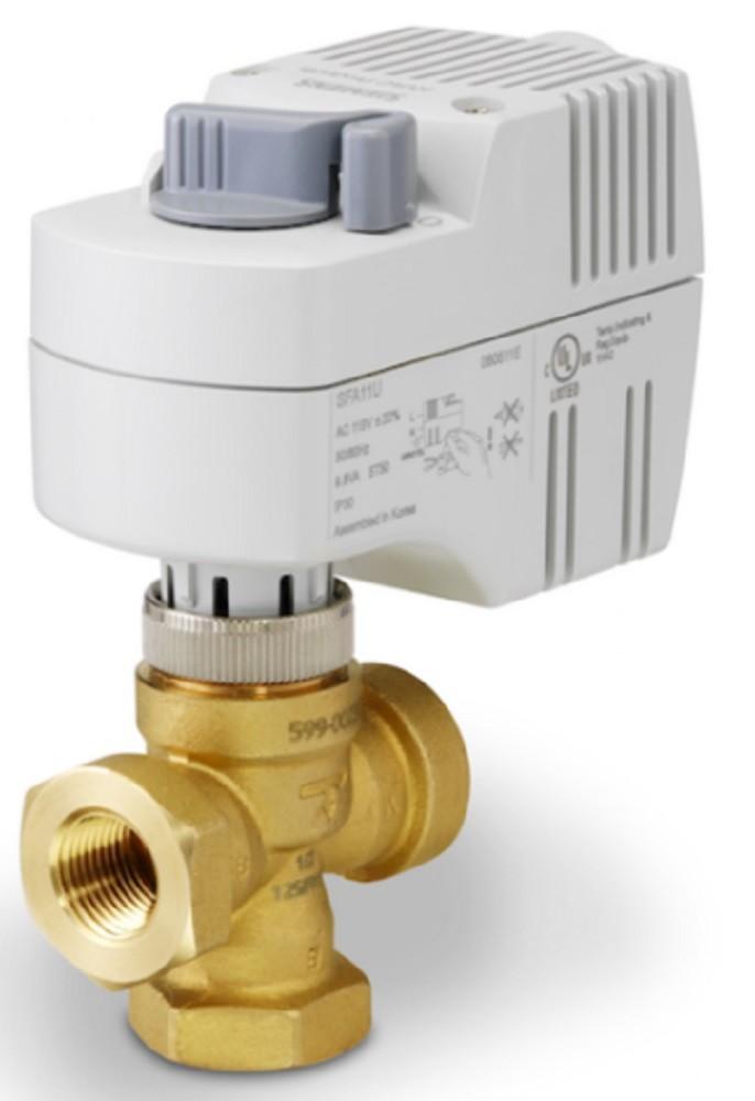 241-00230 3-Way 1/2" Zone Valve, Cv 1.0, ANSI 125, NPT, SR Actuator