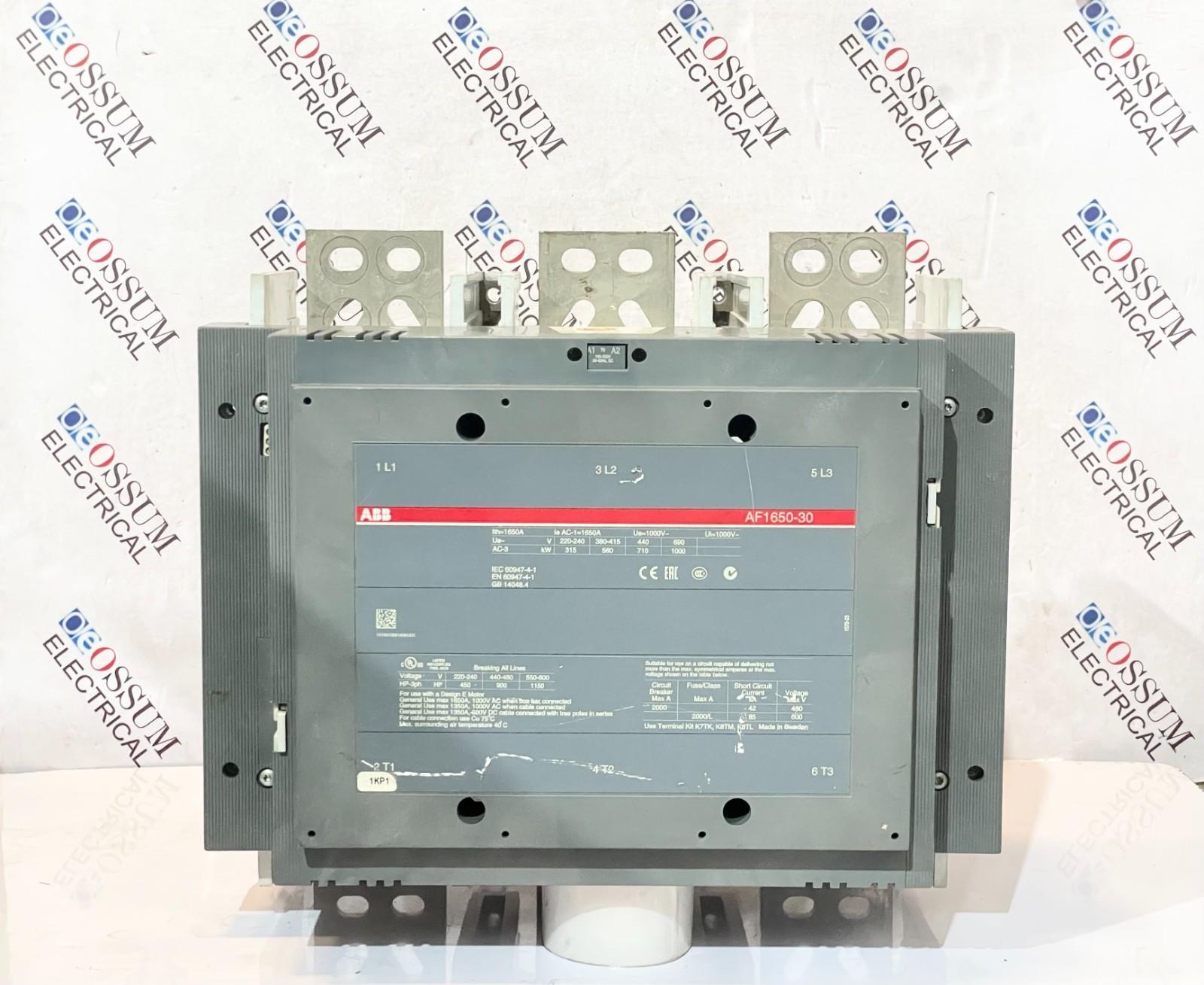 AF1650-30 POWER CONTACTOR 1650AMP VOLTAGE 100-250VAC FREE