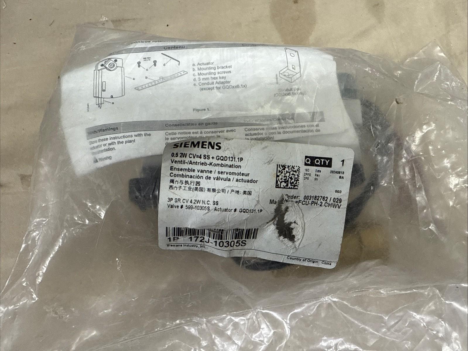 172j-10305s 2W 1/2" 4Cv ball valve assy SS ball stem