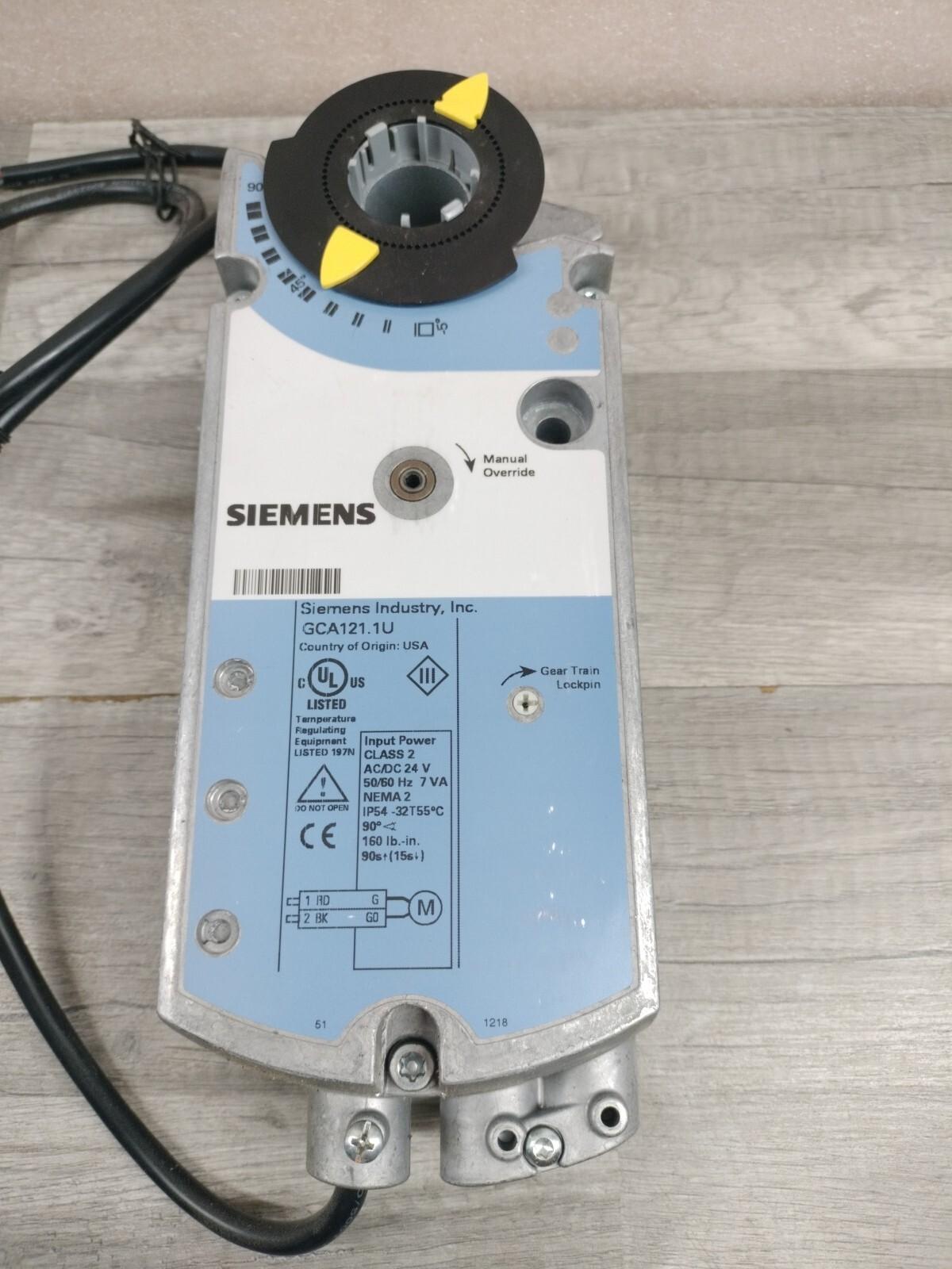 GCA121.1U OpenAir Electronic Damper Actuator w/ Siemens 599-03128 Valve