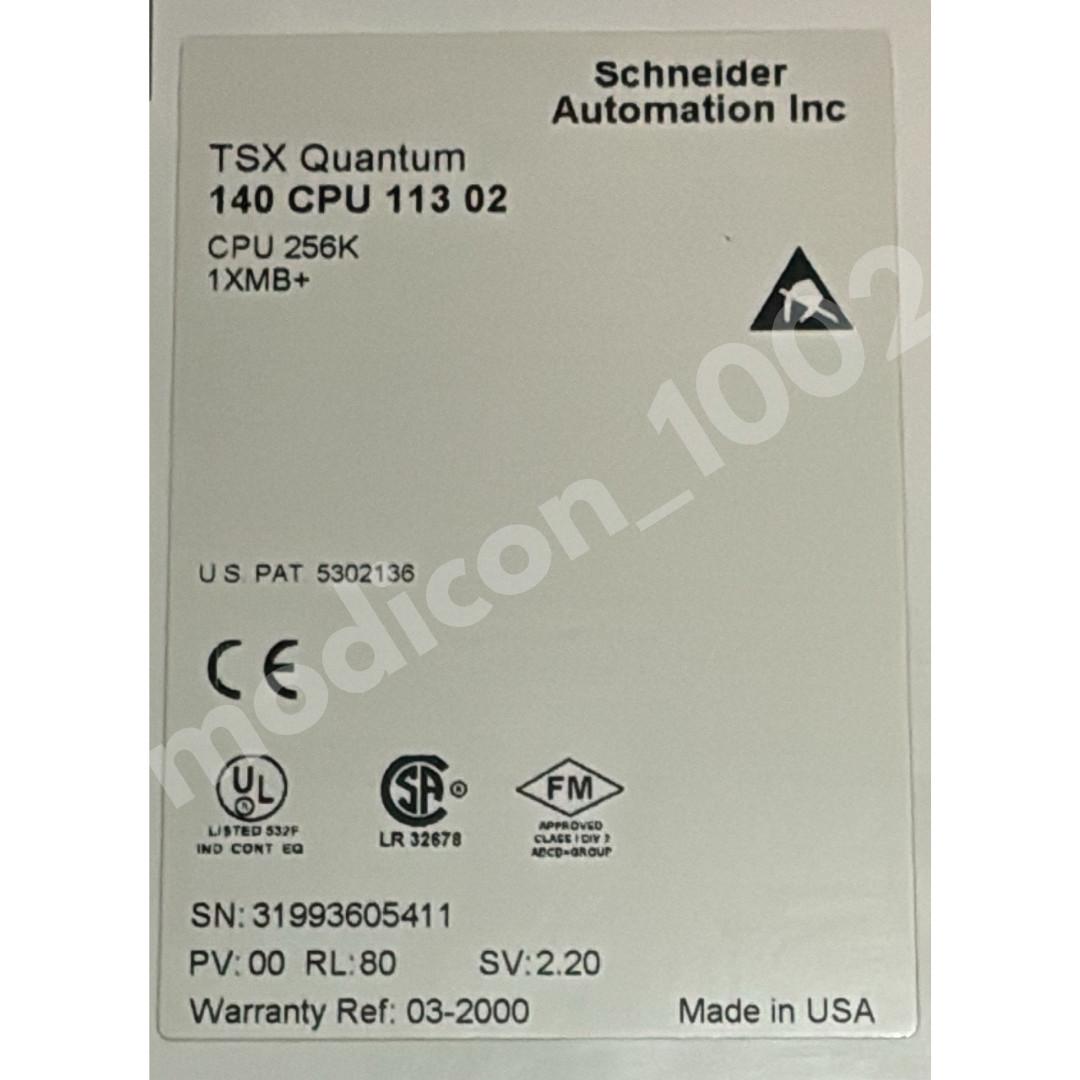 140-CPU-113-02 Quantum Cpu Controller 140CPU11302 Module