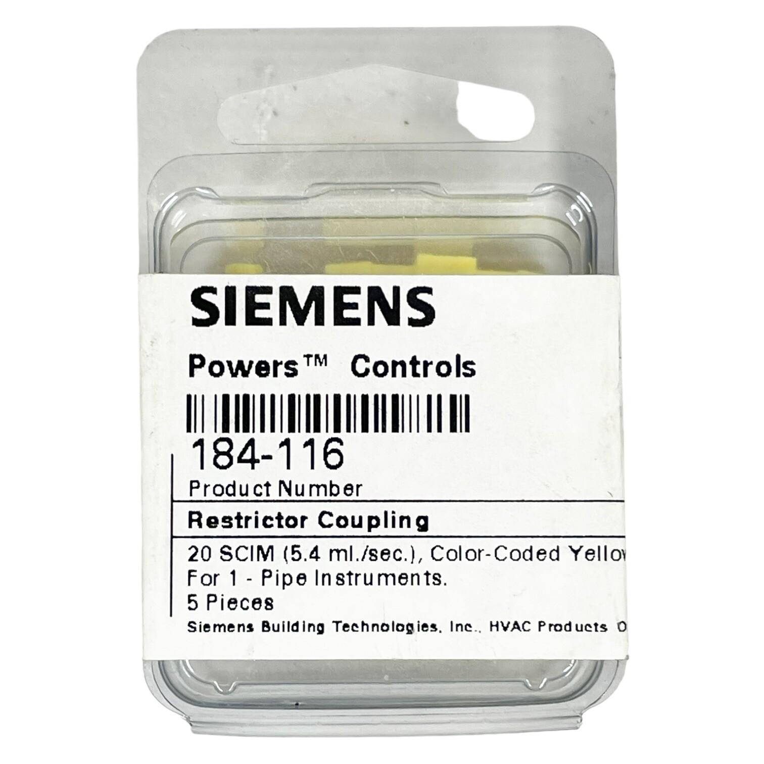 184-116 Restrictor Coupling pack of