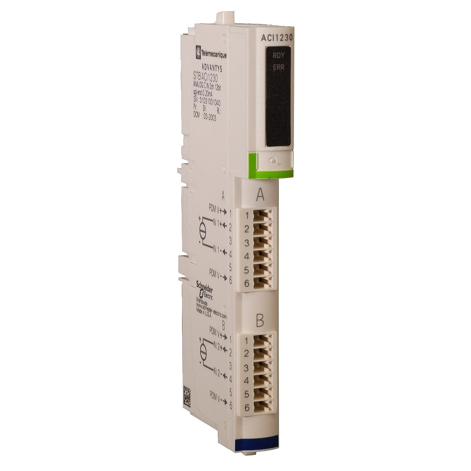 Standard analog input module STB 0..20 mA 12 bits STBACI1230