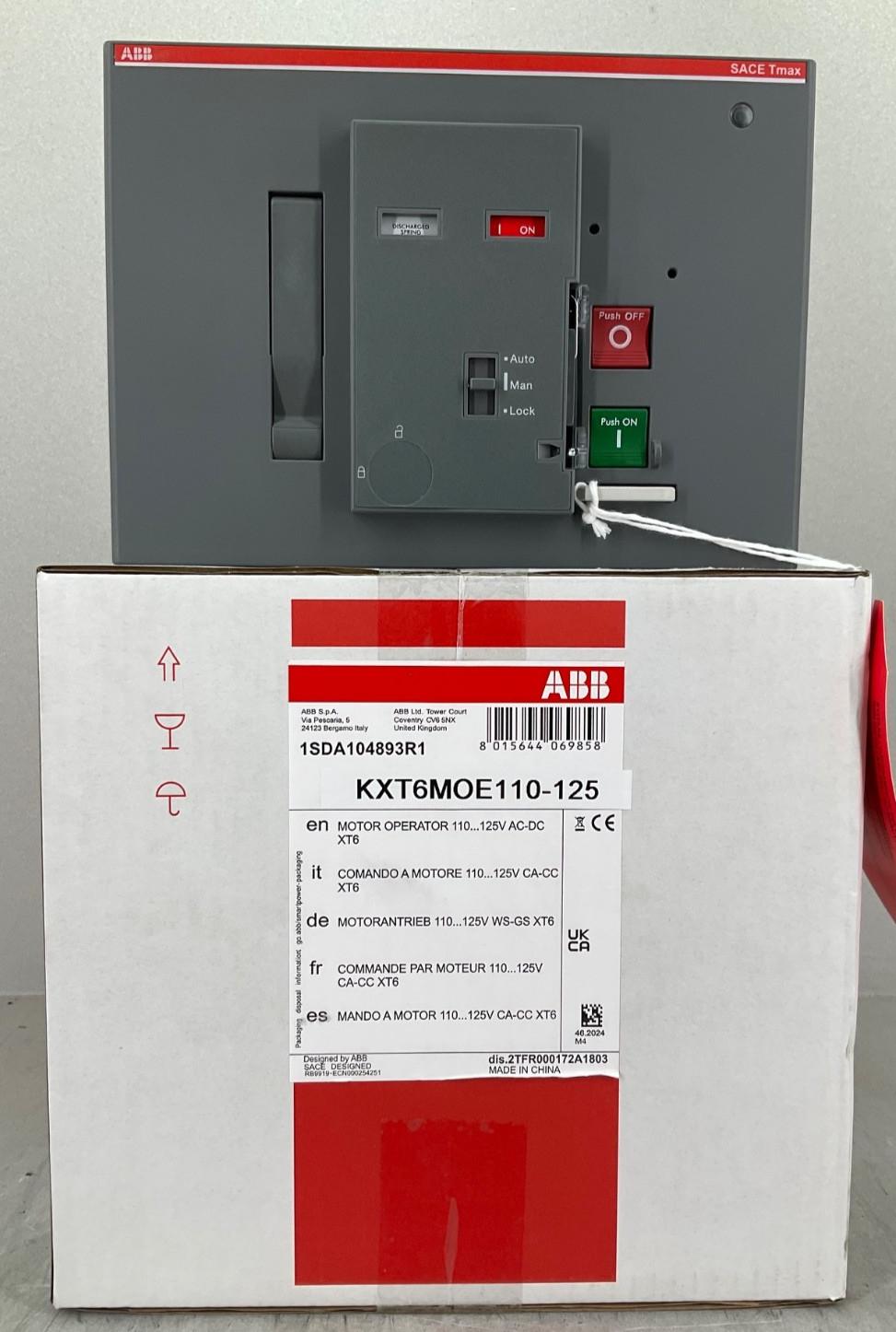 KXT6MOE110-125 TMAX MOTOR OPERATOR 110...125V AC/DC FOR XT6