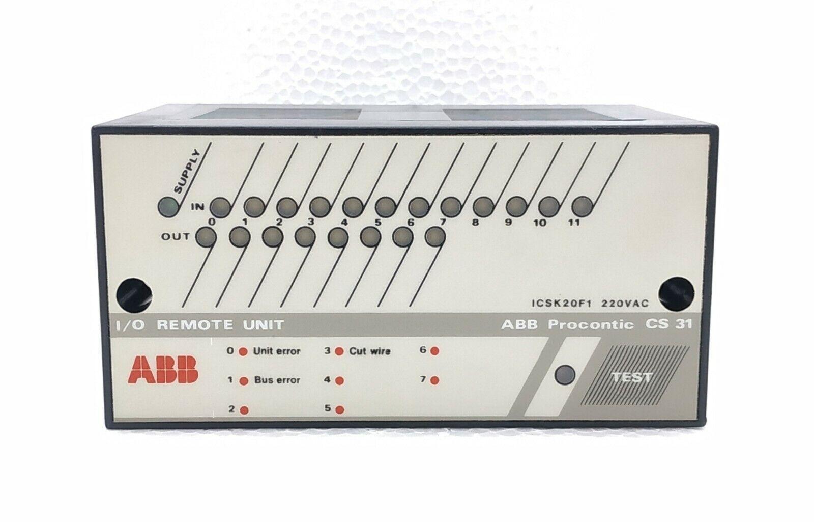 PROCONTIC CS 31 ICSK20F1 I/O REMOTE UNIT FPR3327101R0206-N 220VAC