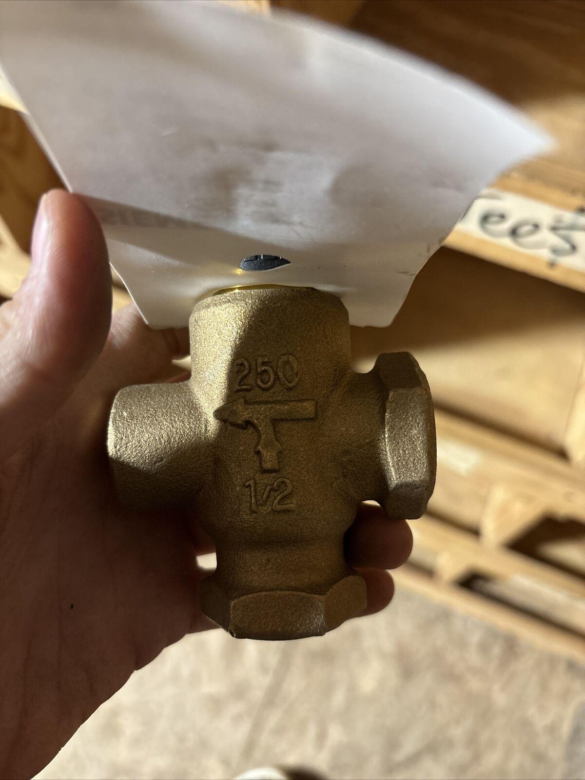 599-01135 1/2" 3-Way Brass Mixing Valve Body