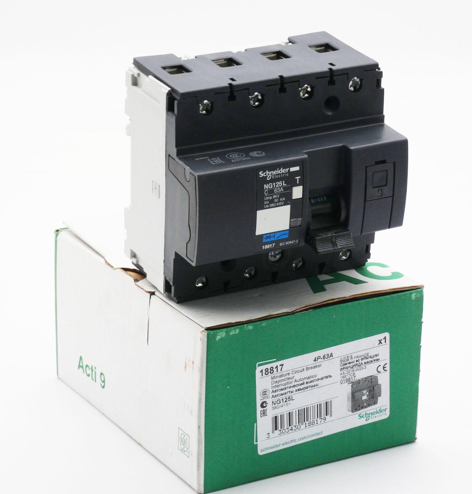 18817 NG125L 4P 63A Circuit Breaker Original Box-