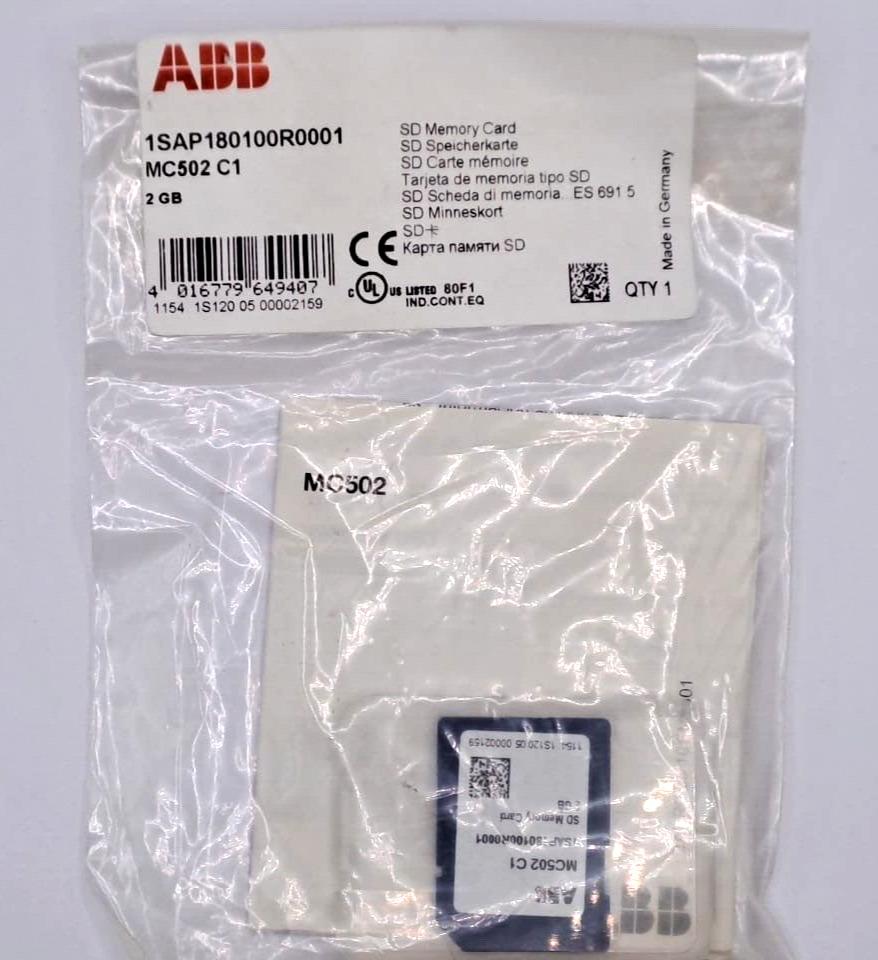 1SAP180100R0001 SD MEMORY CARD MC502 C1 2GB
