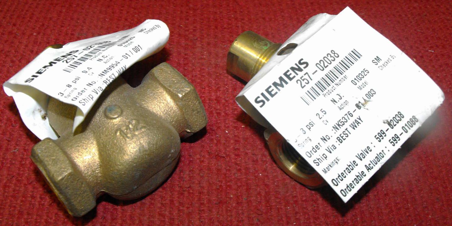 Product 257-02000B 257-02038 Lot of Two, 1/2" Brass Valve Bodies