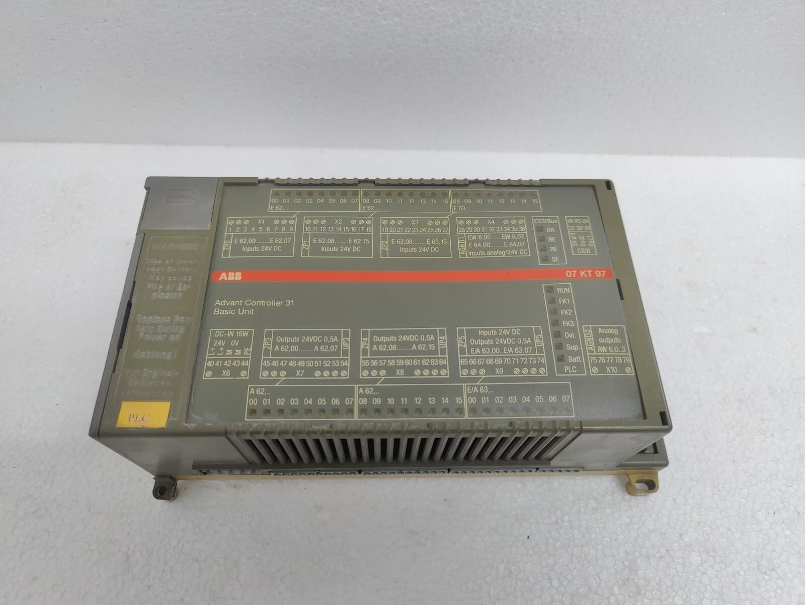 07 KT 97 GJR5253000R0100 Advant Controller 31 Basic Unit