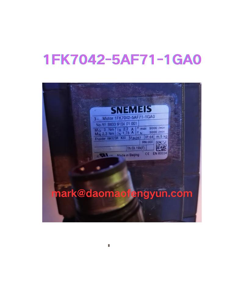 1FK7042-5AF71-1GA0 Second hand motor test OK,