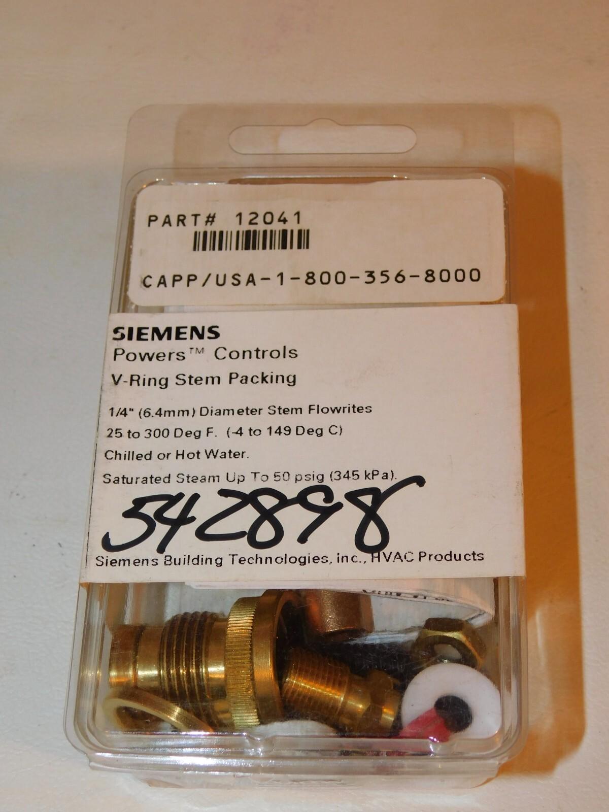 V-Ring Stem packing 1/4" 6.4mm) Diameter Stem Flowrites 591-501 NOS