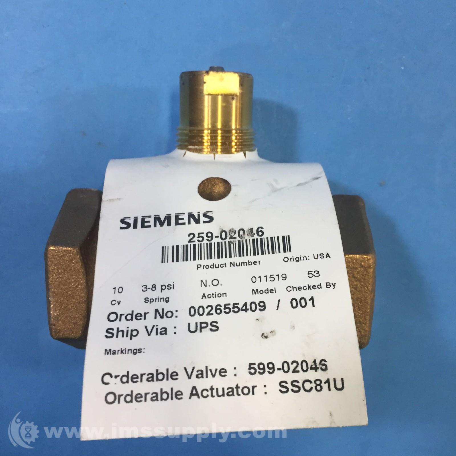 259-02046 Actuator Valve Assembly 9711