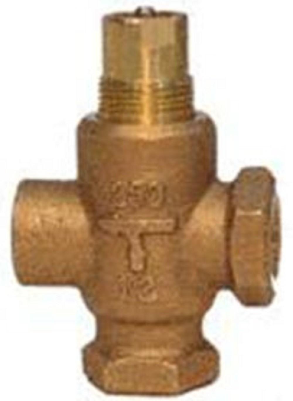 599-01132 3-Way 1/2in Zone Control Valve, Cv 0.4, Water Mix, Conn