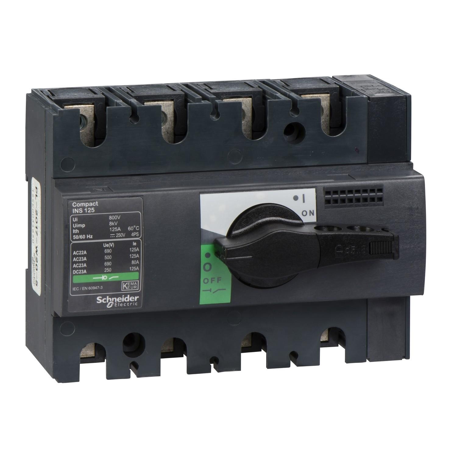 28911 ISOLATOR SW 125A 4P INS125