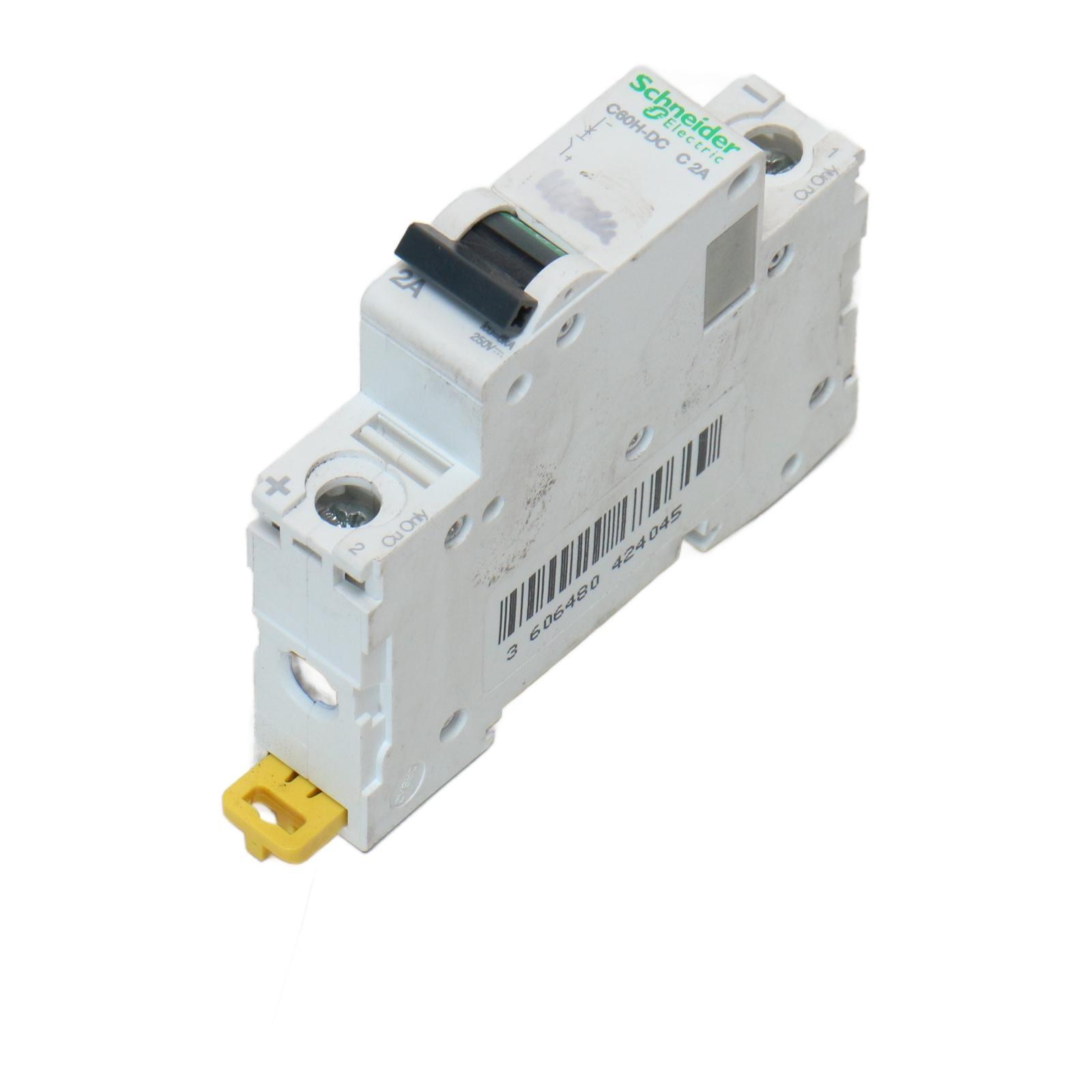 A9N61502 Acti9 C60H-DC 1P 2A 250V Miniature Circuit Breaker BOX 12ps