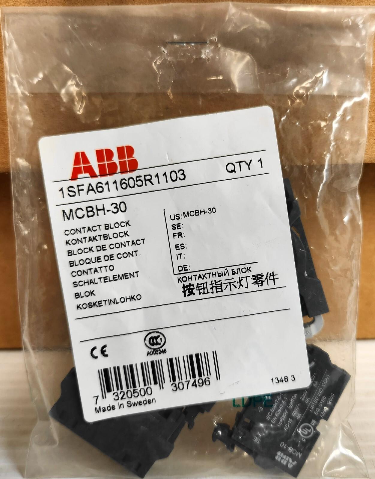 1SFA611605R1103 MCBH-30 Block Holder with Contact Blocks