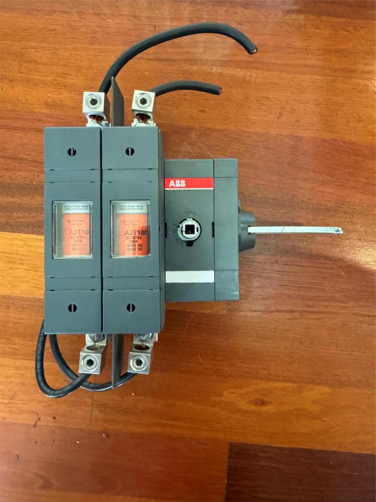 BROWN BOVERI ABB OS100GJS20 2P SWITCH 100A FUSE SIDE OP