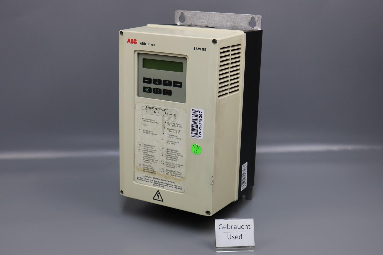 Sami GS AC Drive ACS501-006-3-00P200000 Usé