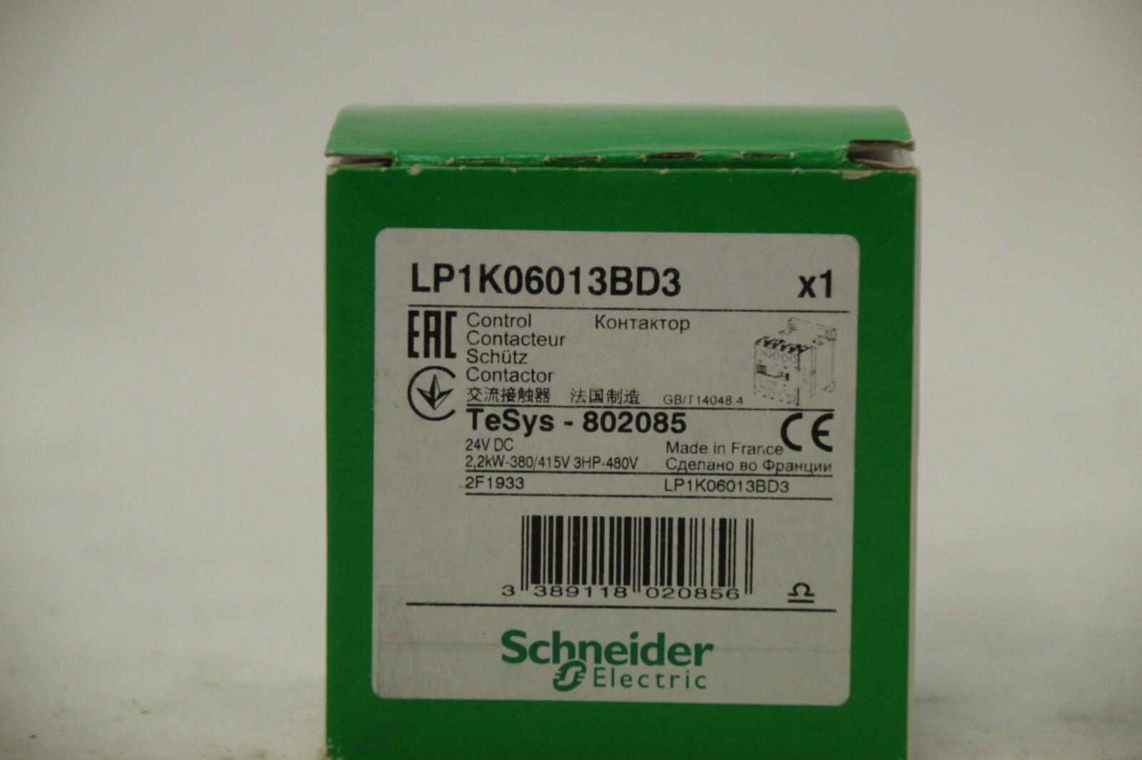 Contactor, TeSys K, 3P, AC-3, lt or eq to 440V, 6A, 1 NC aux, 24VDC coil