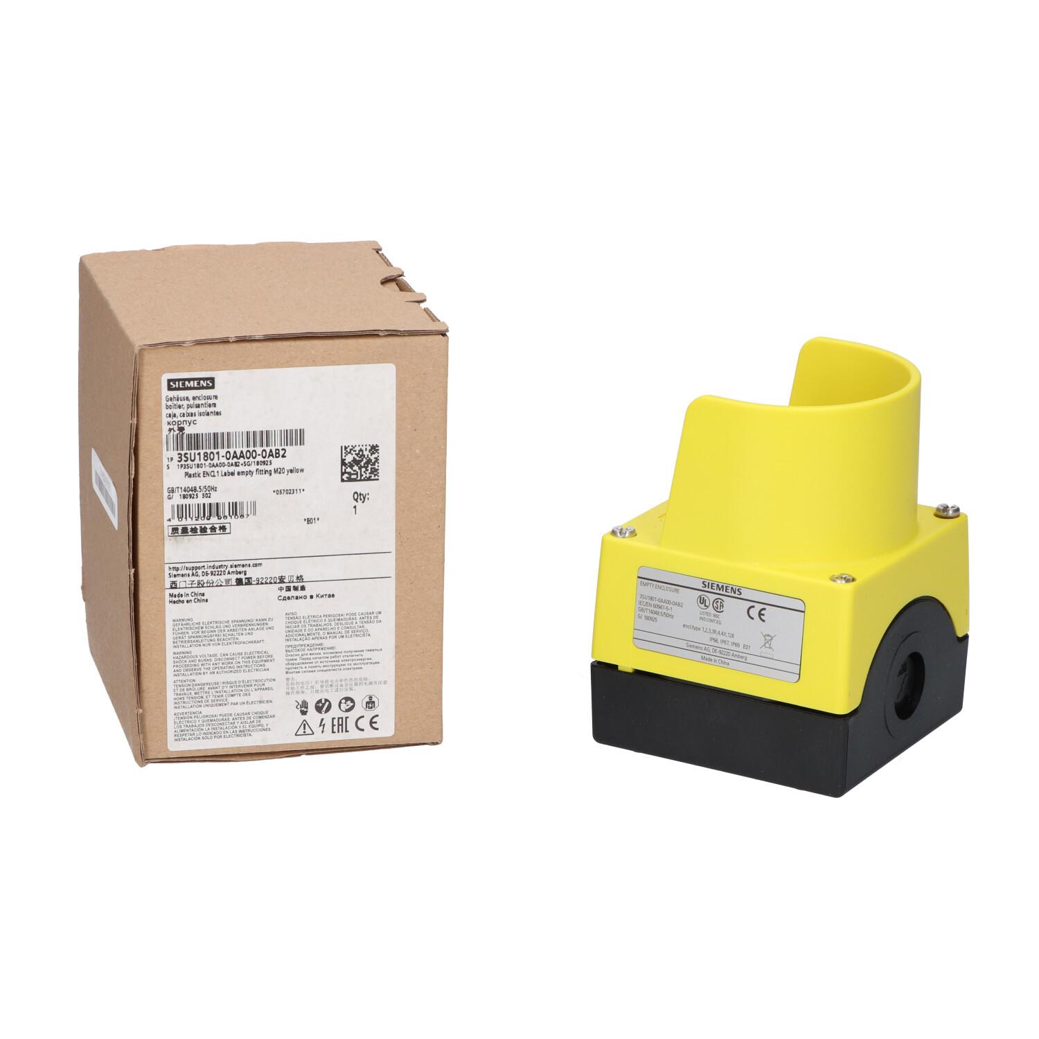 ENC PLASTIC, YLW TOP, 1 HOLE, 22MM, EMPTY